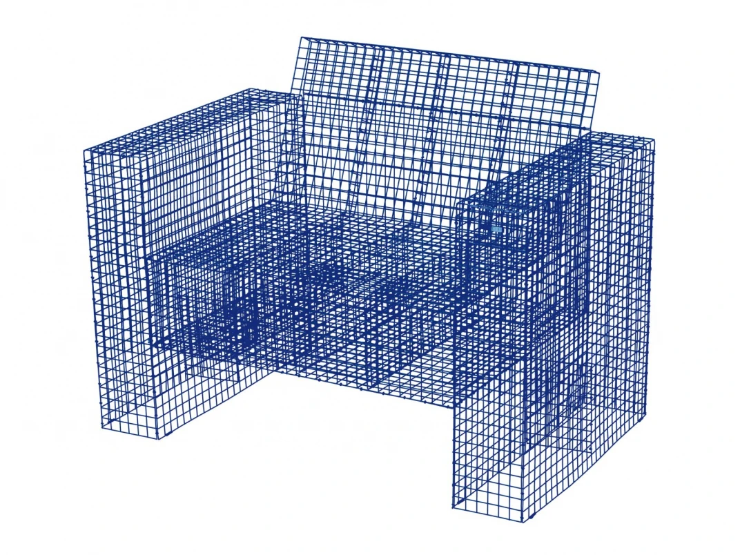 WIRE LOUNGECHAIR, large
